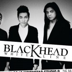 Black head white line concert